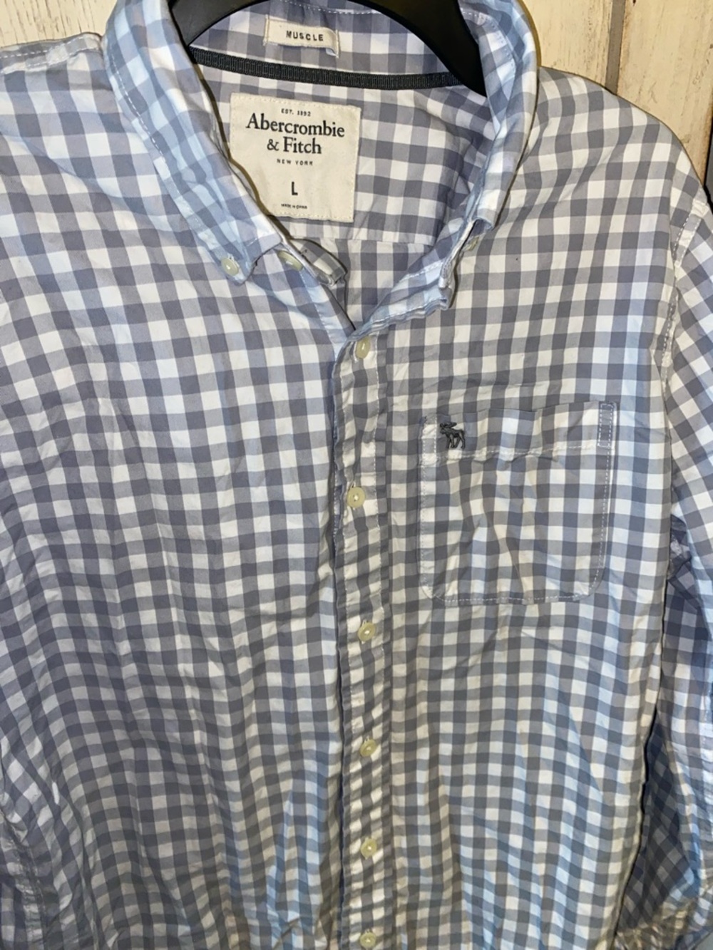 Abercrombie & Fitch button down, Muscle 💪 Shirt, size Large